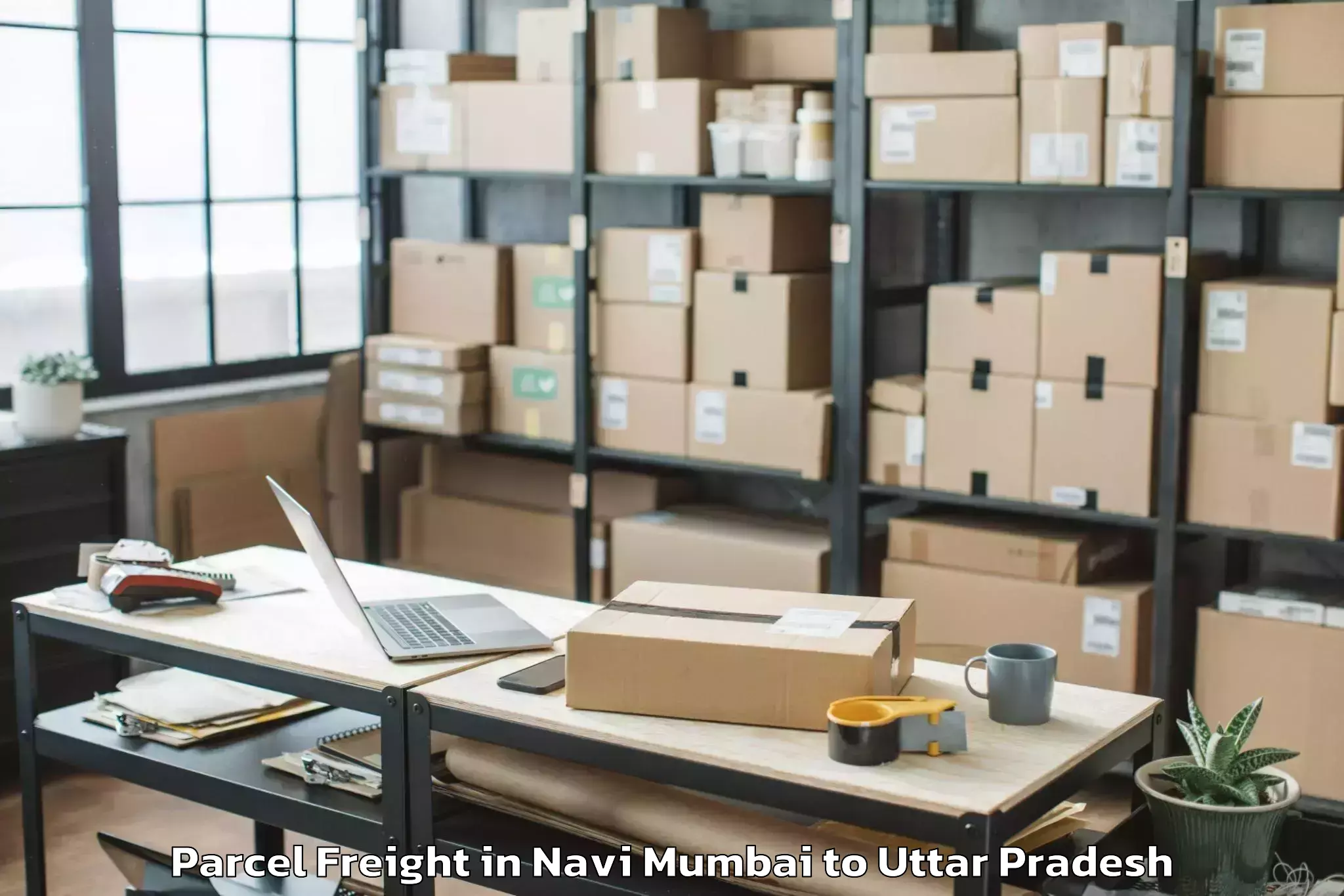 Book Navi Mumbai to Lawar Khas Parcel Freight